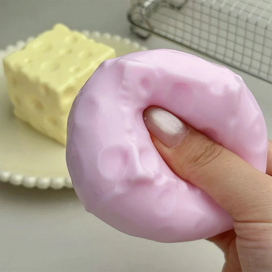 Crunchy Soft Cheese Cube Peanut Pudding Soap Corn Squishy Toy ASMR Sensory Fidget Toy Anti Stress Gift For Adults