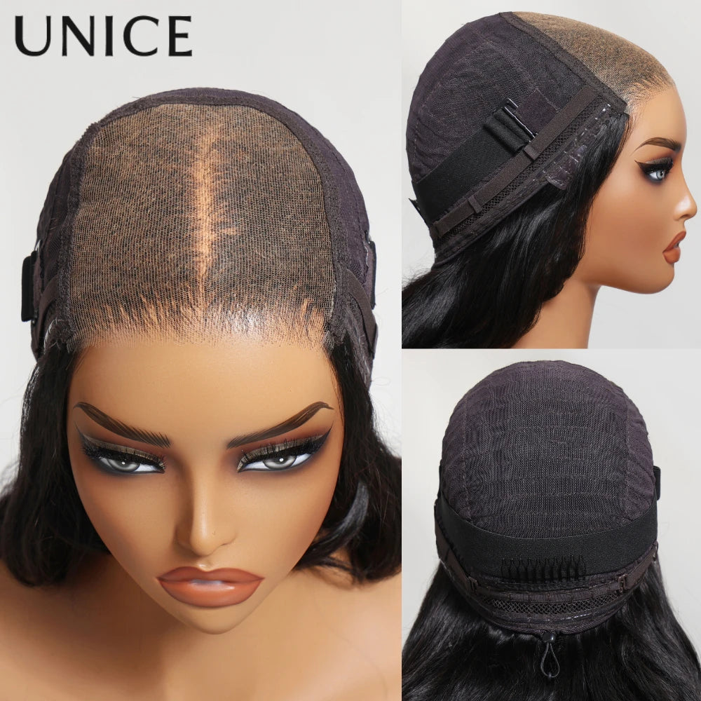 5x5 HD lace body wave human hair wig with natural-looking waves and a realistic lace partingաժողով