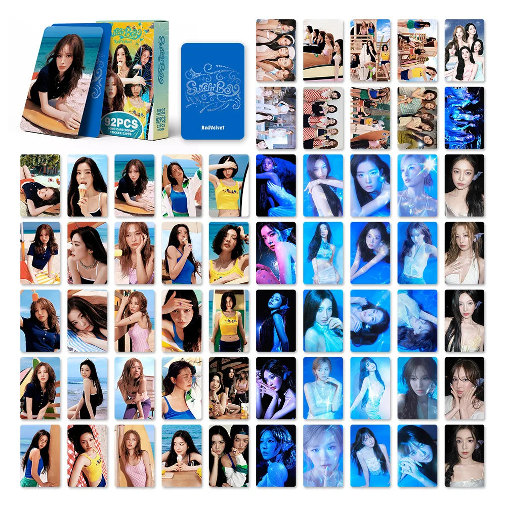 Red Velvet KPOP mini album photo card set, 92-piece K-Culture merch collection by HSF Marketplace