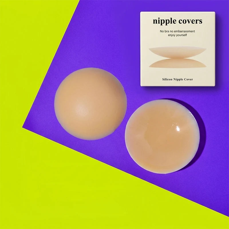 Invisible self-adhesive nipple covers for women, 2-piece pack by HSF Marketplace