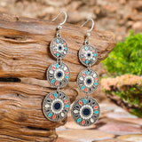 Vintage geometric boho dangle earrings for women by HSF Marketplace