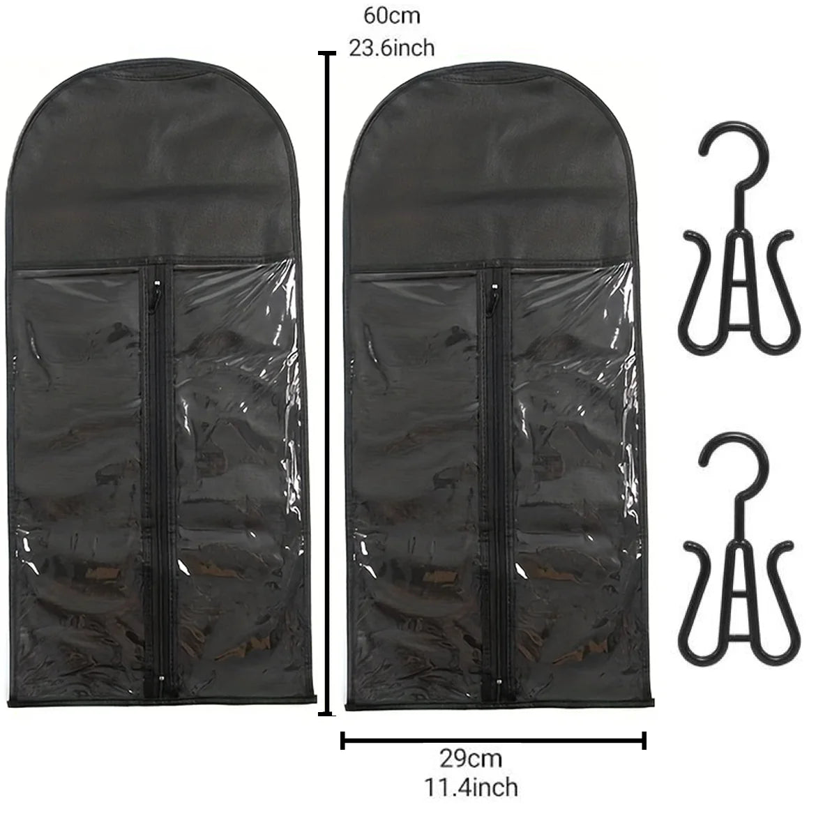Wig Storage Bags Hair Extensions Storage Bag with Hanger for Lace Wigs Hair Extension Holder Wig Hanger with Bag Wig Accessories