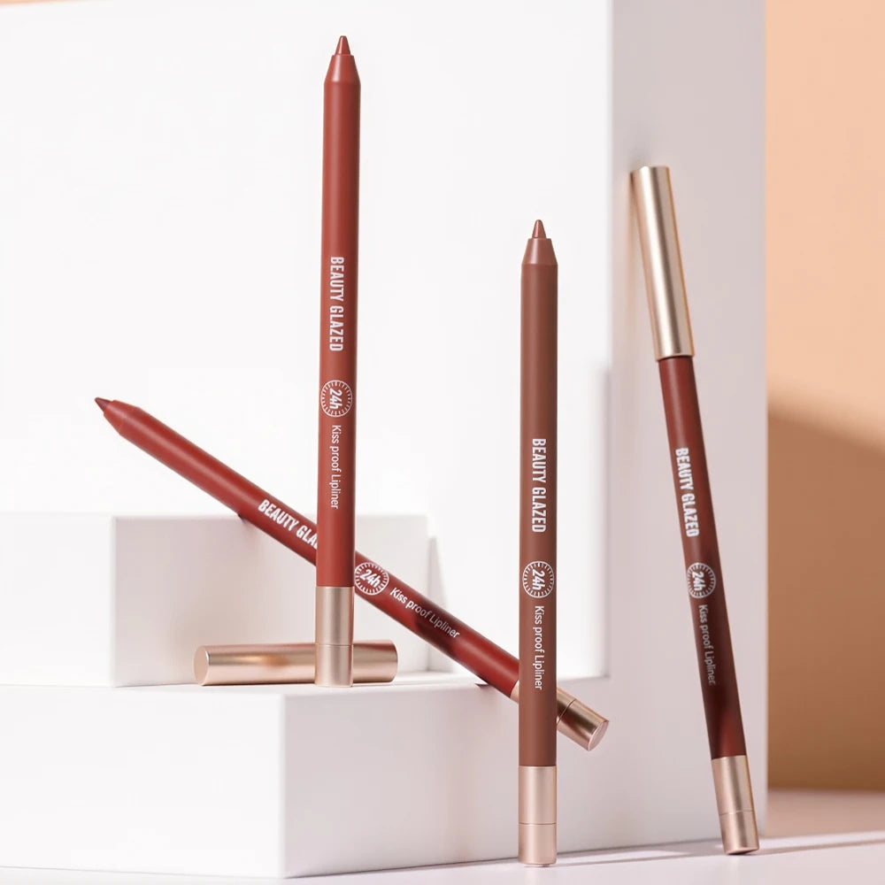 HSF Marketplace matte velvet lip liner pencil in 8 colors, waterproof, long-lasting, non-sticky makeup product with smooth finish