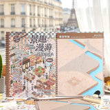 Kawaii 3D street view miniature scene sticker book for DIY sticker therapy by HSF Marketplace