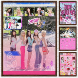 Kpop kiiikiii girl idol group self-adhesive poster wall art by HSF Marketplace