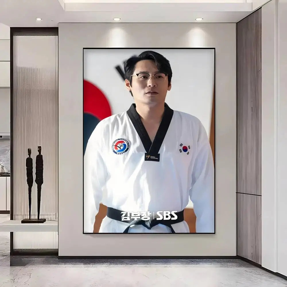 Agent Kim Korean drama painting wall art poster for home decor by HSF Marketplace