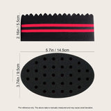 Sponge hair brush and comb set, hair styling set with curling comb and curling sponge, suitable for all hair types