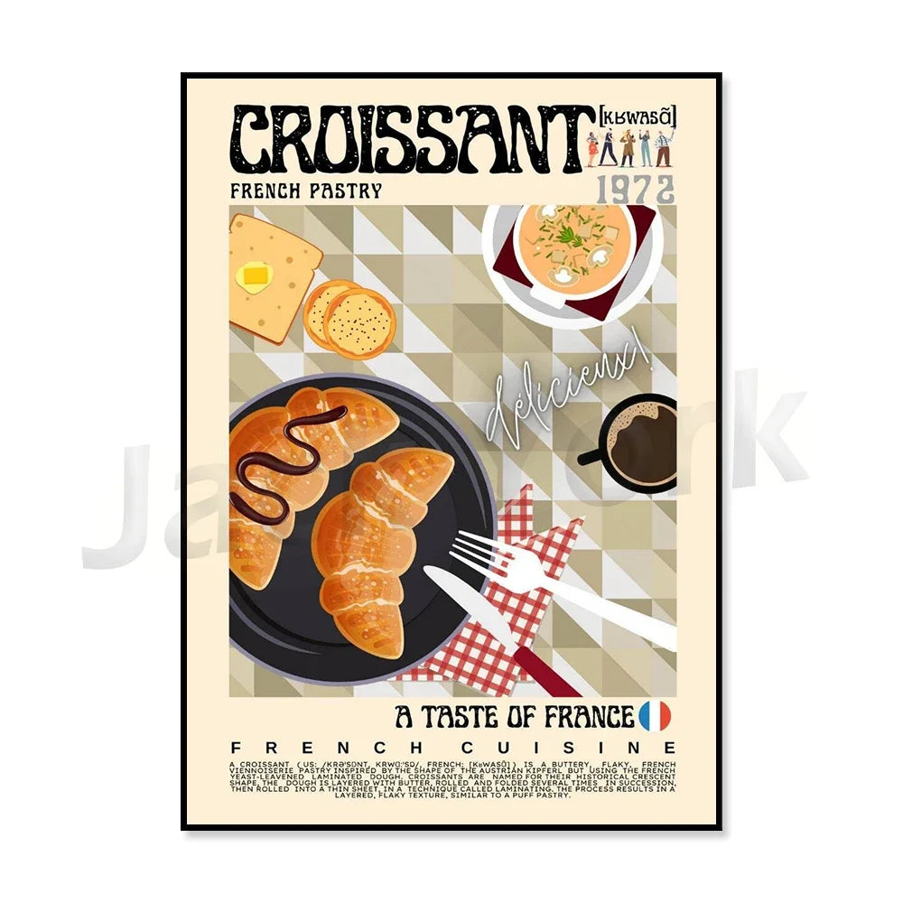 Vintage kimchi poster with retro Korean cuisine design, Korean wall art print