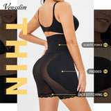 Women’s seamless butt and hip enhancer boyshort briefs with padding and tummy control shapewear, front and back view