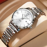 POEDAGAR Exquisite Woman Watch Waterproof Luminous Date Ladies Watch High Quality Stainless Steel Elegant Women's Quartz Watches