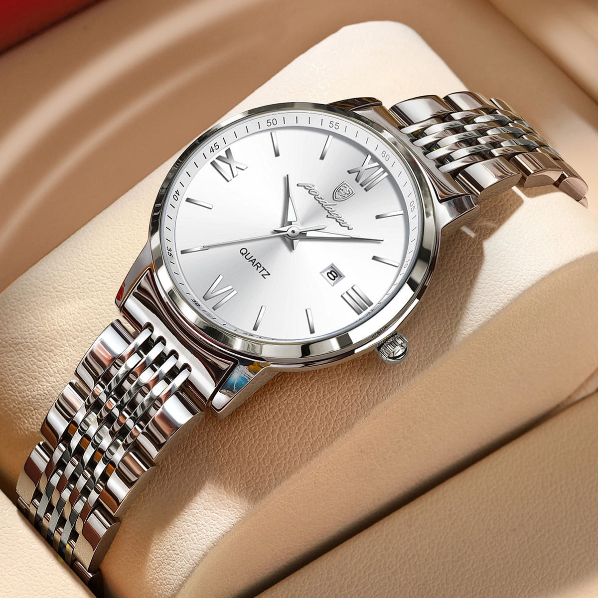 POEDAGAR Exquisite Woman Watch Waterproof Luminous Date Ladies Watch High Quality Stainless Steel Elegant Women's Quartz Watches