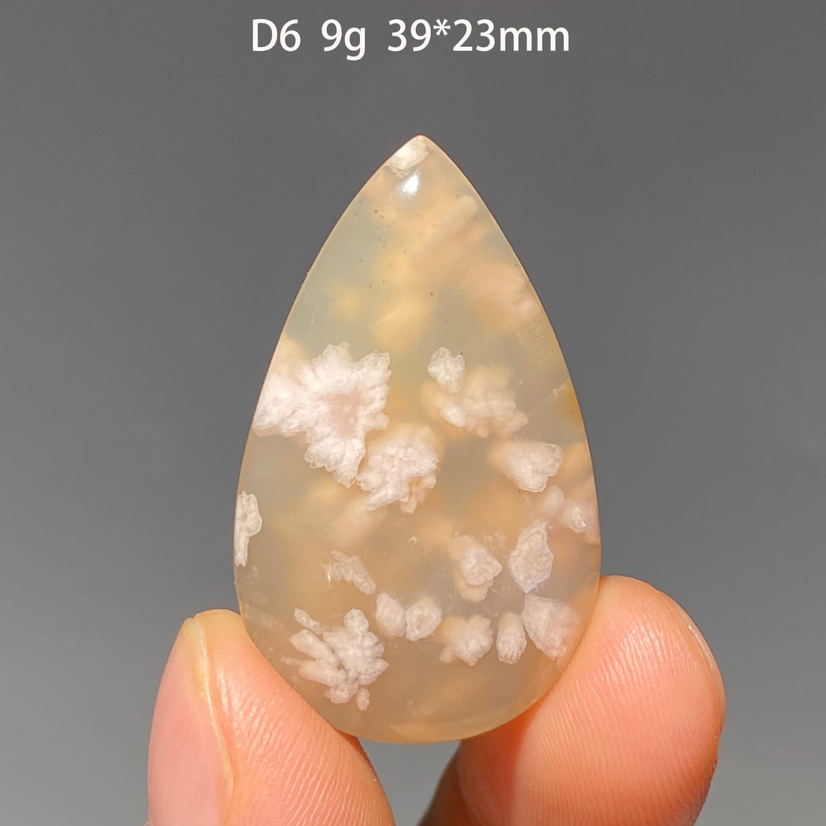 Pure Natural Madagascar Cherry Blossom Agate Water Drop Pendant Drilled Hole Healing Energy Crystal Home Decor DIY Jewelry Gift