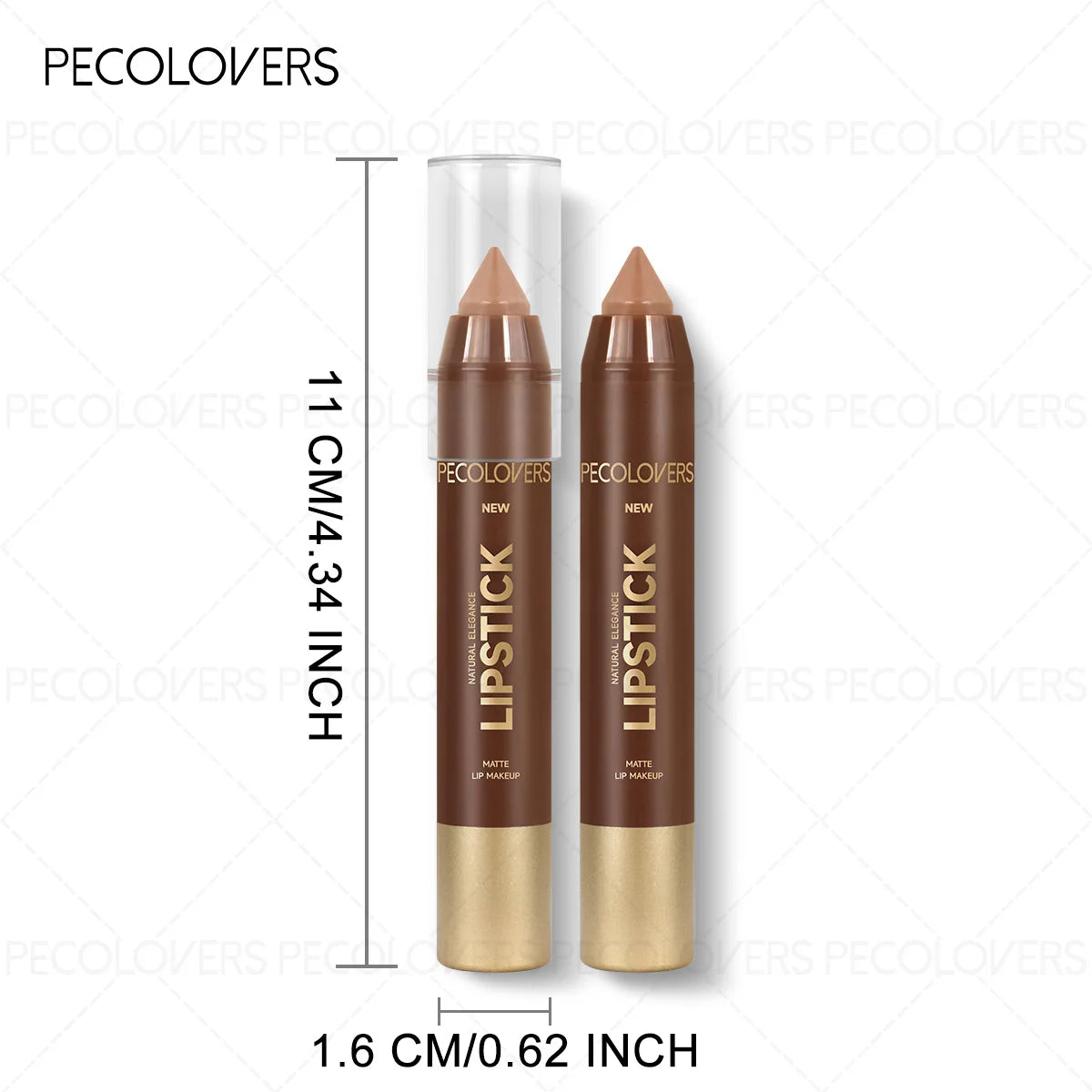 Set of 6 waterproof matte lipstick pencils by HSF Marketplace, contour tint lip liners with long-lasting matte finish for all skin types.