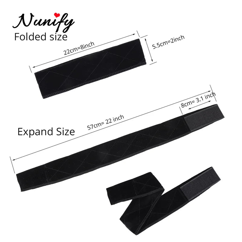 Non-slip velvet wig grip headband for women, adjustable comfort design by HSF Marketplace
