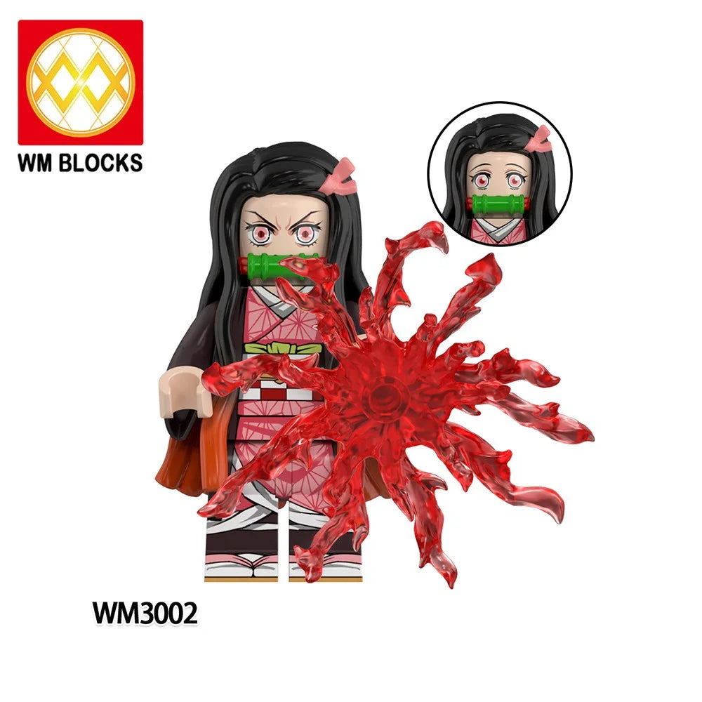 Demon Slayer action figures building bricks blind box collectible set by HSF Marketplace