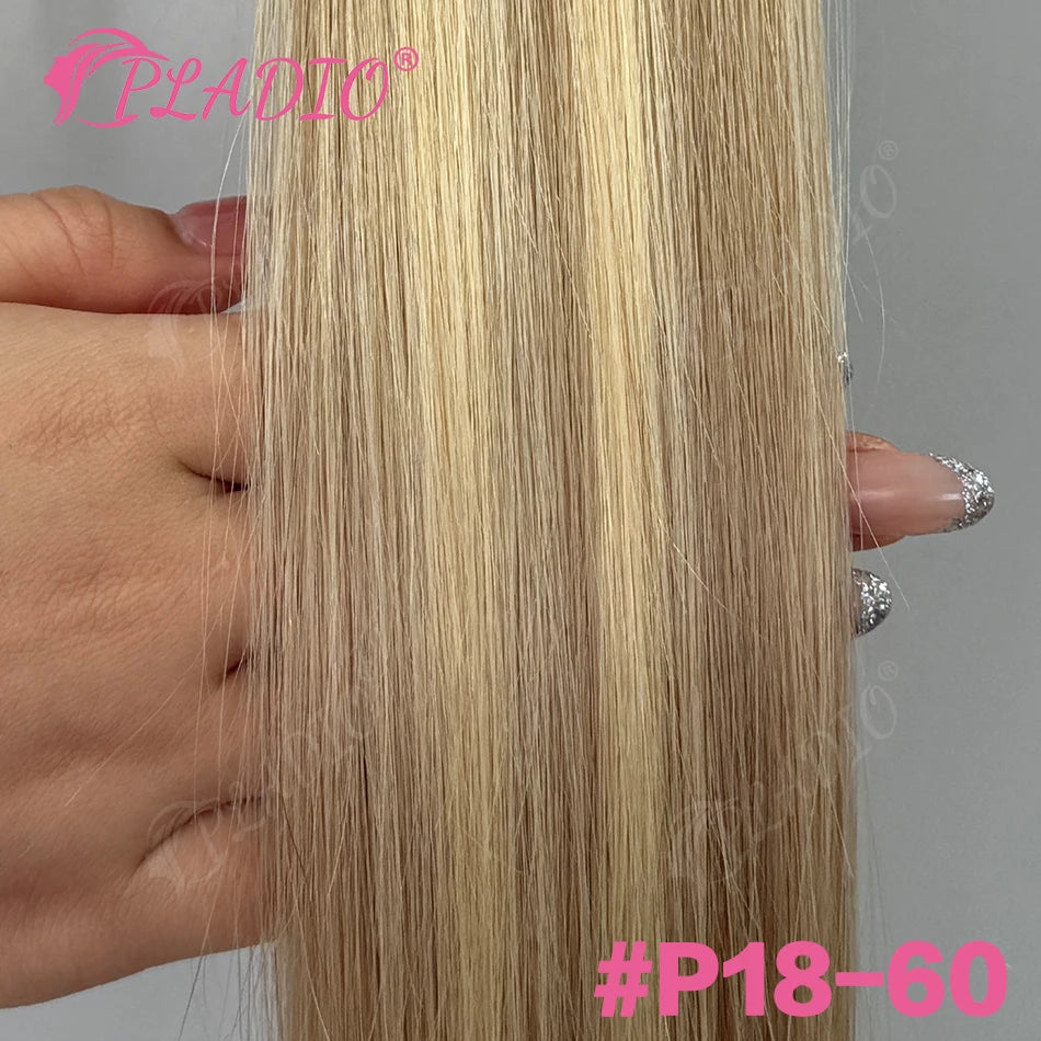 Straight Brazilian Remy human hair wrap-around ponytail extension with clip-in attachment, 12–28 inches