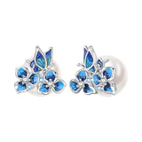 Orstarry S925 sterling silver 18k gold classic knot stud earrings for women, close-up jewelry image