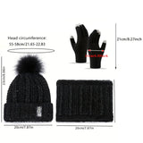 Warm winter beanie hat, gloves and scarf set for men and women by HSF Marketplace