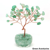 Natural Stone Crystal Money Tree Healing Gemstone Citrine Amethyst Copper Wire Wrapped Yoga Feng Shui Tree Home Decor Lucky Gift