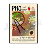Vintage kimchi poster featuring retro Korean cuisine artwork and typography
