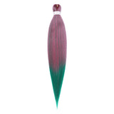 Pre-stretched Braids Hair Professional Itch Free Hot Water Setting Synthetic Fiber Ombre Yaki Texture Braid Hair Extensions