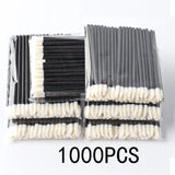 Wholesale lip brushes and eyelash extension applicators set with disposable lipstick wands for makeup use