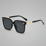 Elegant vintage square sunglasses for women by HSF Marketplace, trendy designer shades with letter accents and modern style.