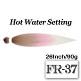 Braiding Hair Pre-stretched 26 Inch Hair Extensions for Afro Crochet Braids Synthetic Hair DIY Purple Pink Peach Red Jumbo Braid