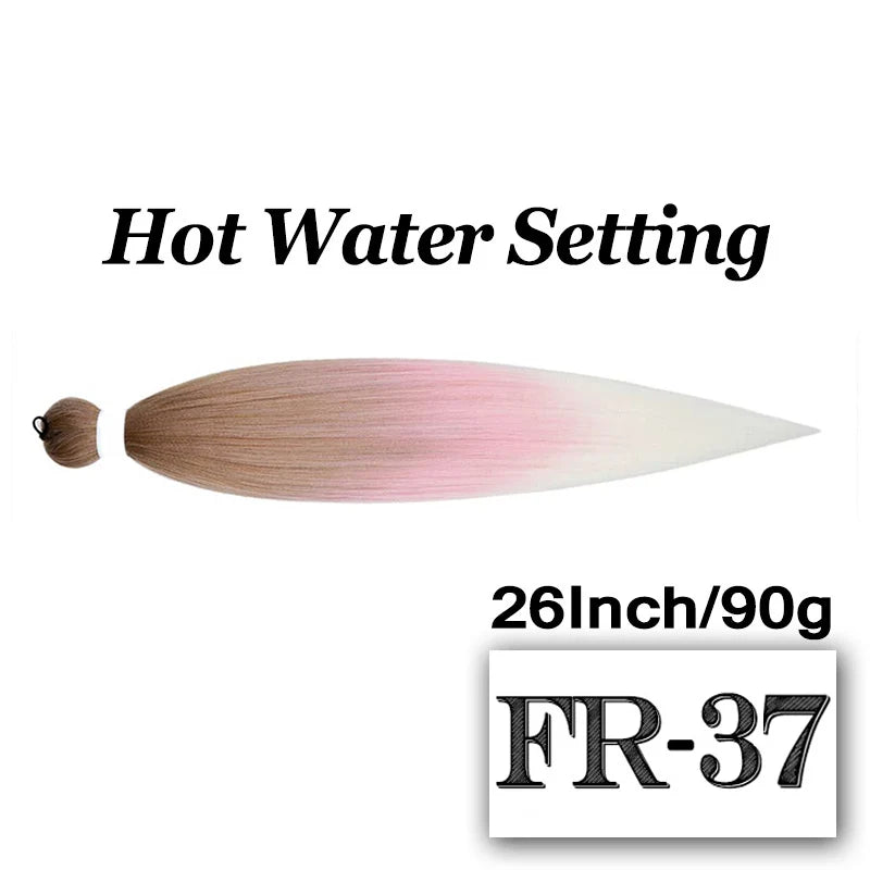 Braiding Hair Pre-stretched 26 Inch Hair Extensions for Afro Crochet Braids Synthetic Hair DIY Purple Pink Peach Red Jumbo Braid