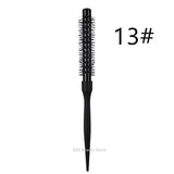 1/5PCS Black Curly Round Hair Comb Aluminum Tube Hair Brush Comb Professional Hairdresser Comb Salon Barber Styling Tool