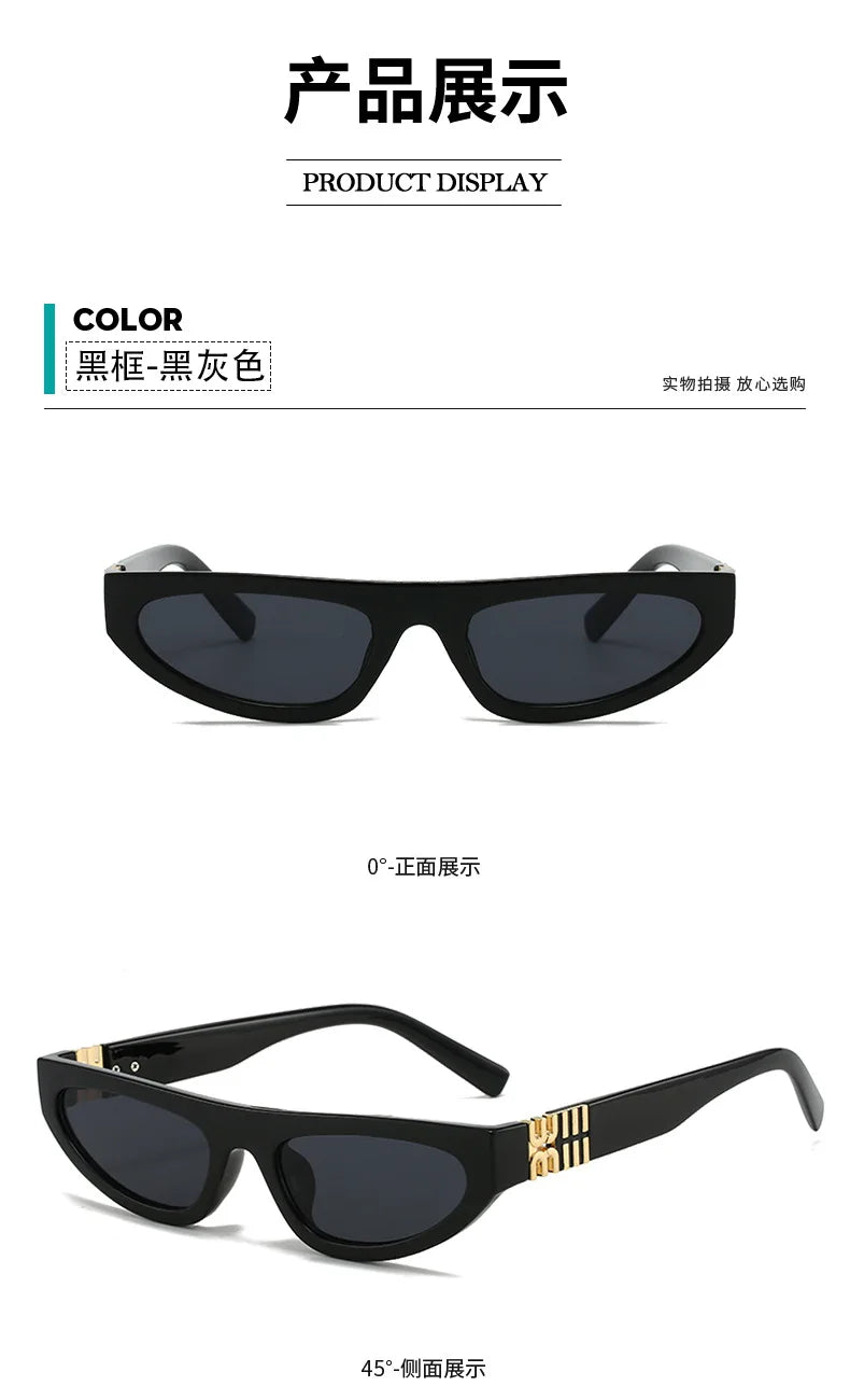 Small frame vintage cat eye sunglasses for women with UV400 protection by HSF Marketplace