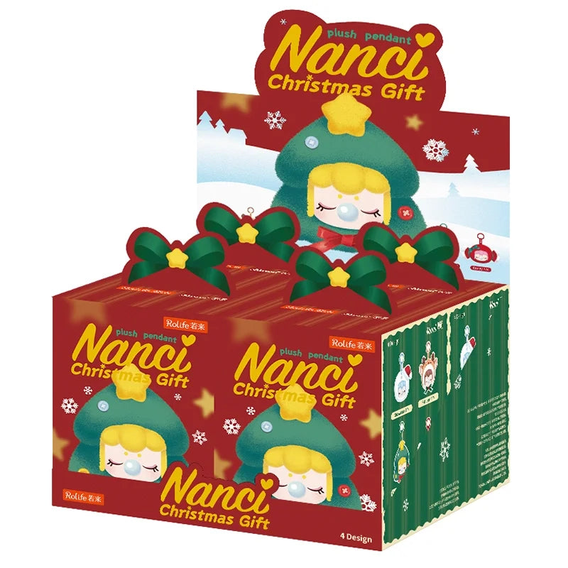 Robotime Nanci Christmas plush blind box full set of 4 festive keychain bag charms, HSF Marketplace collectible figures