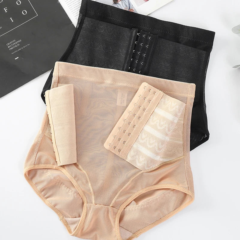 Women’s mid-waist body shapewear butt lifter briefs with flat-belly support and waist cincher design by HSF Marketplace