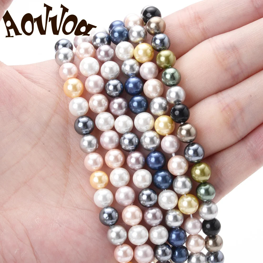 Natural freshwater shell pearls beads for jewelry making by HSF Marketplace