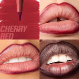 Red waterproof matte lipliner pencil by HSF Marketplace, long-lasting, moisturizing lipstick with velvet finish in a sleek makeup pencil form.
