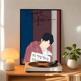 Korean romance drama series art poster, K-culture home decor by HSF Marketplace