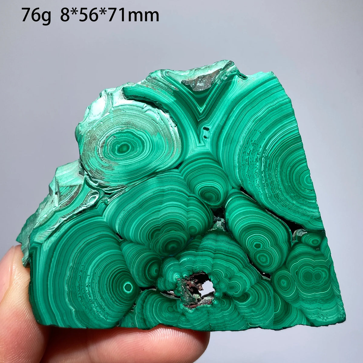 Natural Malachite Mineral Specimens Slab Slices Single-Sided Polished Quartz Crystal Healing Stone Home Decor