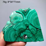 Natural Malachite Mineral Specimens Slab Slices Single-Sided Polished Quartz Crystal Healing Stone Home Decor