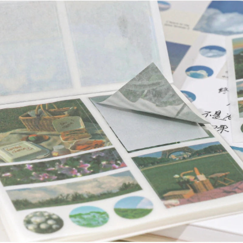 Washi paper stickers for scrapbooking, 40 aesthetic designs by HSF Marketplace