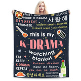 K-Drama plush blanket by HSF Marketplace, featuring a soft, cozy design for comfort and style
