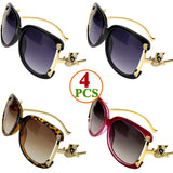 Women's stylish oval frame sunglasses with UV400 protection by HSF Marketplace