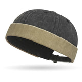Women's fashion hip hop beanie street hat, brimless baggy skullcap cuff docker fisherman cap