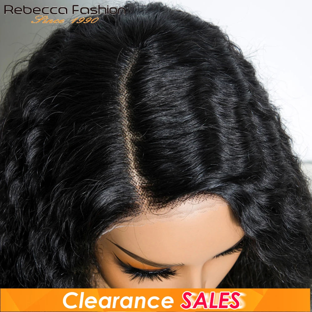 Natural black 14-inch kinky straight bob side part human hair wig with natural hairline and reddish brown color, glueless lace wig.