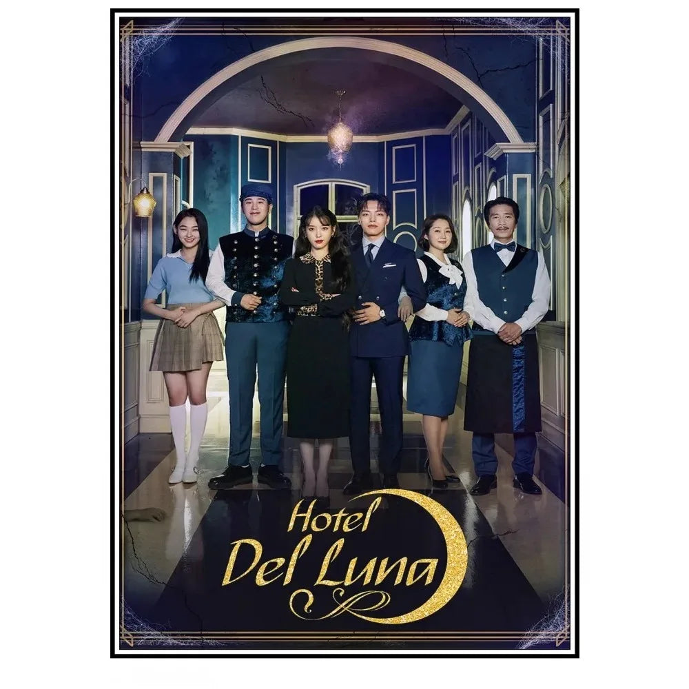 Hotel Del Luna canvas poster for living room decor, featuring K-Culture artwork by HSF Marketplace