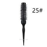 1/5PCS Black Curly Round Hair Comb Aluminum Tube Hair Brush Comb Professional Hairdresser Comb Salon Barber Styling Tool