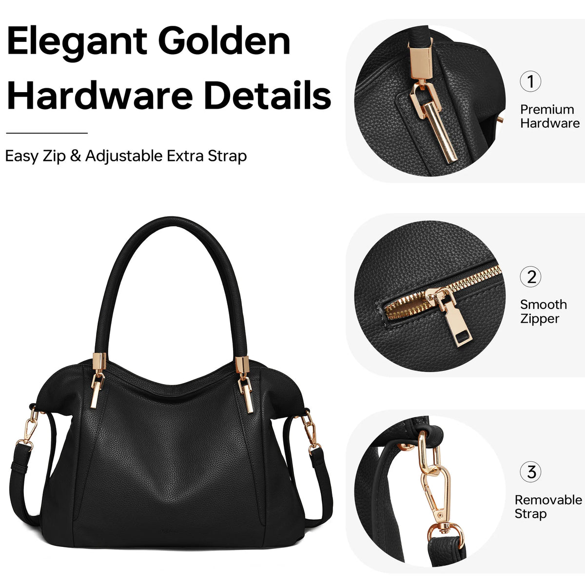 HSF Marketplace versatile tote shoulder bag for women, stylish functional handbag in a spacious design