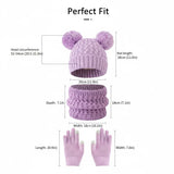 Children's winter hat, scarf, and glove set with snowflake design by HSF Marketplace