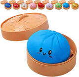 A2027Glitter Dumpling Glitter Dumpling Squishy with Box Dumplings Sensory Squeeze Toy for Stress Relief