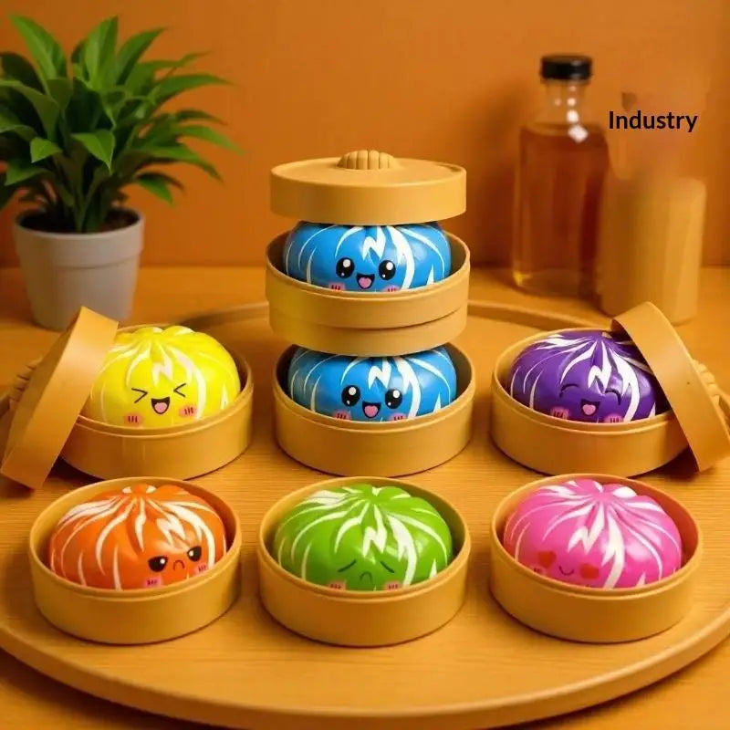 2026 NEW Slow Rising Dumpling Squishy Mystery Style Steamed Bun Squeeze Toy Soft Kawaii Stress Relief Fidget for Anxiety Relief