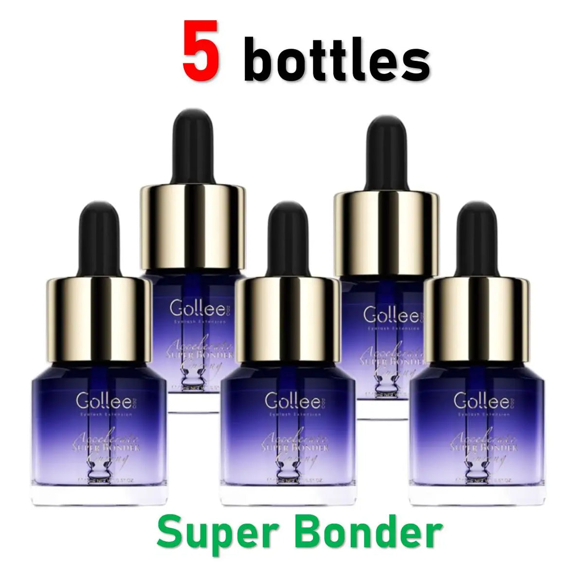 HSF Marketplace Gollee 0.5s eyelash extension glue, fast-drying waterproof eyelash adhesive for salon false eyelash application